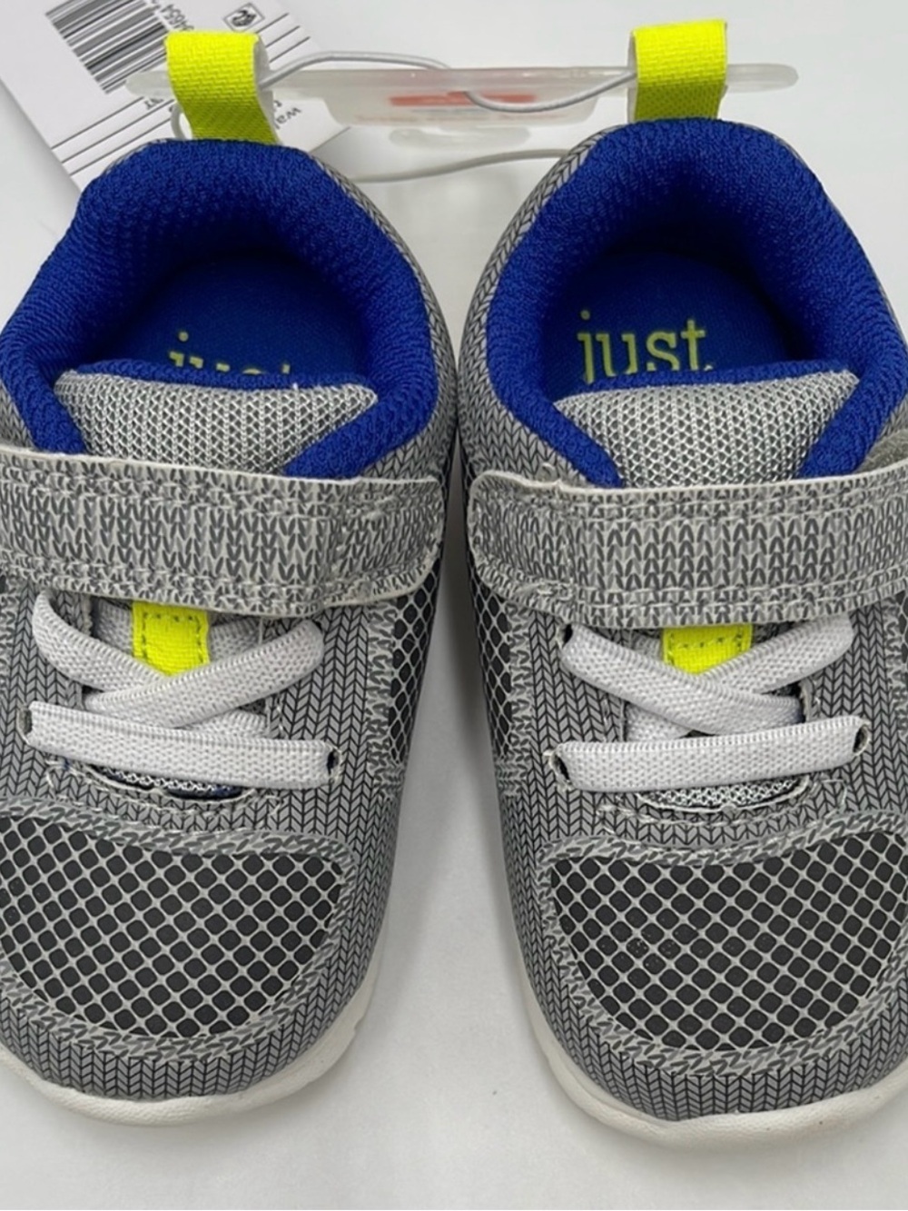 NWT Carter's Grey and Blue Kids Athletic Sneakers size 3 - Picture 5 of 9